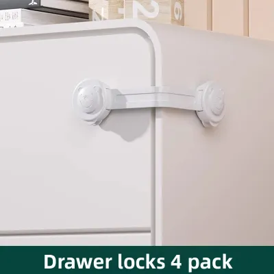 BULUTU | Child Safety Locks Anti-Squeeze Protection for Drawers Cabinet Doors Refrigerator and Windows
