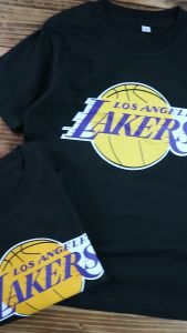 Baju Kaos Distro Anak motif la lakers logo Combed 30s Premium
