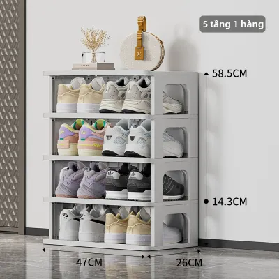 Tủ Giày Gấp Tiết Kiệm Không Gian Dễ Lắp Đặt Nhiều Tầng cho Cửa Ra Vào Nhà