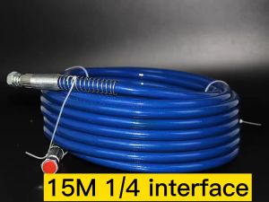 🚀【รับประกัน 5 ปี】【จัดส่งฟรี】15m 1/4 ท่อแรงดันสูง 4350PSI Airless Sprayer อะไหล่สำหรับเครื่องพ่นสี ปืนฉีดน้ำ ปืนพ่นสีสุญญากาศแรงดันสูง ชิ้นส่วนเครื่องจักรสเปร