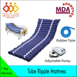 [MDA Approved] Anti-Decubitus Tube Ripple Mattress With Adjustable Pump Bedsore Prevention Tilam Angin Pesakit