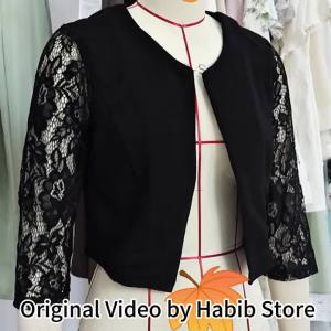 Áo Khoác Ren Dài Tay Nữ Y2K Áo Khoác Có Dây Kéo Thông Thường Áo Khoác Hoa Thanh Lịch Mặc Công Sở Slim Fit Crop Top Cho Mùa Xuân Mùa Thu