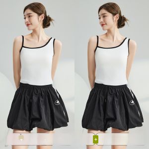 Miiow | Cat Lady Vest Womens Fashion Design Irregular Shoulder Strap Cover Side Breast Baring Top Sweet Style Summer Outerwear