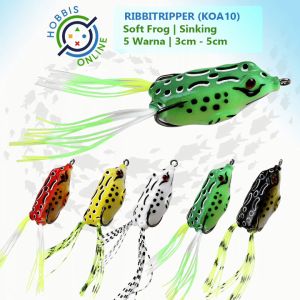 Lure Soft Frog Umpan Pancing Gabus 3 cm 4 cm RibbitRipper (KOA10)