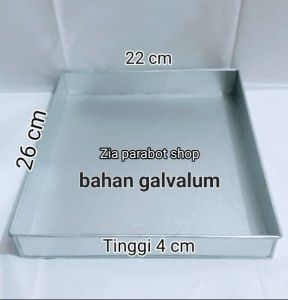 loyang bolu gulung ukuran 22x26x4 24x28x4 26x30x4 cm