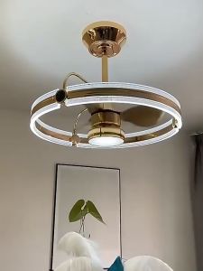 Ceiling Fan With Light Remote And Control: 3 Fan Blades, 6 Speeds, Smart Timing Reversible DC Motor