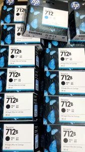 HP 712 BK C M Y หมึกพิมพ์ ของแท้