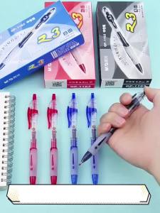 [HCM] Văn Phòng Phẩm Bút Gel 0.5 K35 Phiên Bản Nâng Cấp Báo Chí Đạn Chữ Ký Bút- 3 màu Đen Xanh Đỏ -Randy