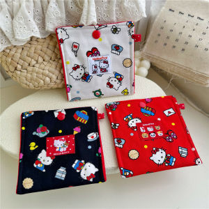 Takara Tomy | Anime Hello Kitty Card Bag Makeup Bag KT Cat Multifunctional Small Bag Mini Makeup Storage Bag Birthday Jewelry Storage Gifts
