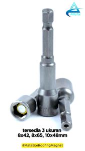 Set 5 Mata Bor Magnetik Hex Adaptor 8mm untuk Konstruksi - Silver