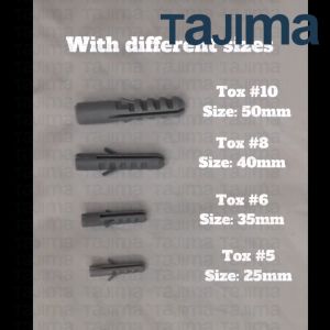 Taiwan Wall Plug Tox #8 40mm (100 pieces) (1 BOX)