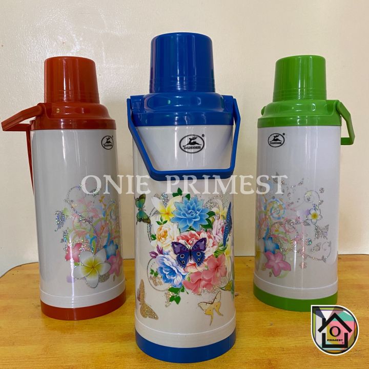 【COD】WITH BOX‼️GOLDEN DEER PLASTIC THERMOS 2.2L PLASTIC THERMOS VACUUM ...