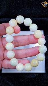 Natural Yellow Jadeite A-Grade Bracelet