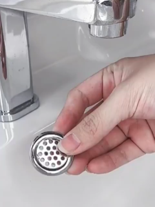 4PCS Bathroom Kitchen Basin Sink Overflow Cover Ring Insert Replacement Chrome Hole Round Drain Cap