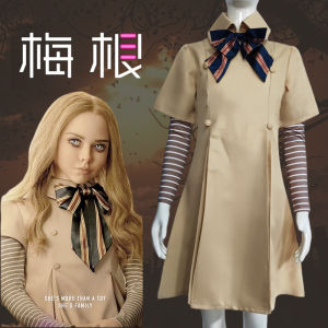 COD Megan cosplay costume Halloween childrens dress M3GAN protagonist with the same cosplay costumeADSDF