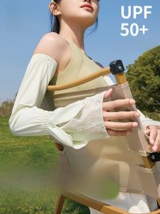 Miiow | Womens Ice Silk Sun Protection Sleeve Covers Summer New Fashion Outdoor UV Protection Driving Cycling Hand Protection Cool Feeling