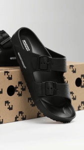 Dép Nhựa EVA URBAN Hai Quai Ngang Nam Nữ Đúc Chống Trượt Có Khoá Cài | MIDORI FOR MAN