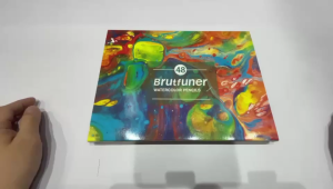 Angelohut X Pensil Warna Brutfuner Painting  48 Oil & Water Pencil Artist Color Pencils Set 48pcs