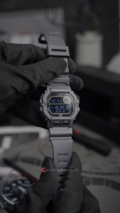 Jam Tangan Pria Casio WS-1400H-8B 60-lap memory Grey Dial Grey Rubber Band