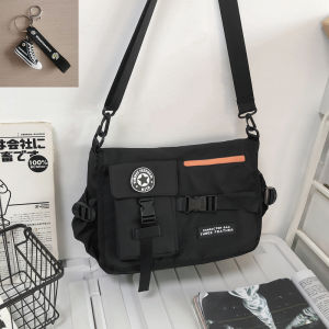 Mens Casual Large Capacity Crossbody Bag Fashion Brand Shoulder Bag Leisure INS Japanese Style Workwear Bag Messenger Bag