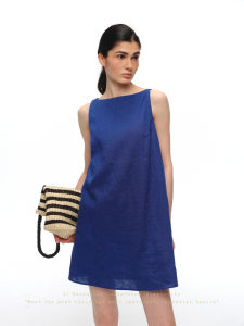 SHEITAOZI | Simplicity 100 Linen Loose Slimming Dress