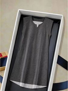 V.C.I | Padded Cotton Vest Nightdress Sleeveless Summer Homewear