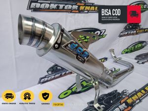 KNALPOT RACING DOS FULL SYSTEM BASS BEAT / VARIO / MIO / BEAT FI / HONDA BEAT / BEAT STREAT / DOS BEAT KARBU