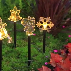 Others | 5pcs/lot Solar Lights Christmas Tree Lawn Lights Outdoor Waterproof Garden LED Festvial Lights Light Up Lantern L120