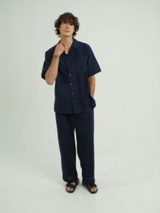 House of Etern - Kemeja Pria Damian Shirt Navy