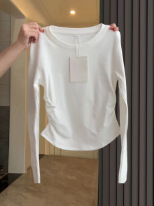 Áo Thun Nữ Dáng Ôm Cổ Tròn Dài Tay Phong Cách Hàn Quốc Mùa Thu 2025 Áo Thun Nữ Cổ Tròn Dài Tay Dáng Ôm Cổ Tròn