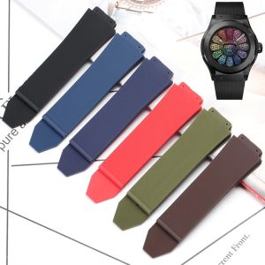 19mmx25mm Big Bang Watchband For Hublot big bang Strap Mens Soft Silicone Sports Waterproof Watch Accessories