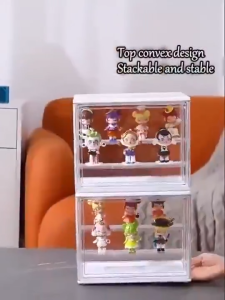 Salvo Acrylic Display Case Magnetic Stackable Dustproof Acrylic Display Case Clear Thickened Storage Box