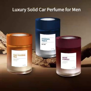 Car Aromatherapy High-Grade Automobile Aromatherapy Decoration Solid Balm Home Use Household Deodorant Glass Fragrance Supplies