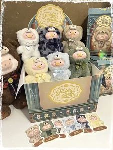 Original ToyZeroPlus x Lulu The Piggy Vintage Teddy Shop Vinyl Face Plush现货 盲盒罐头猪LuLu搪胶脸毛绒盲盒