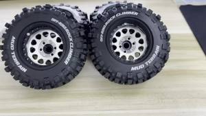4 Lốp Xe Crawler 1.9 Inch Loại Mud Slingers Kèm Mâm Beadlock Vành Sâu Độ Lệch Âm Dành Cho Xe RC Tỷ Lệ 1/12 Các Dòng MJX H12Y MN128 MN82S LC79