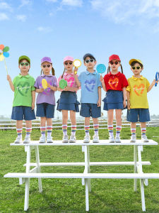 SHABAOSHI | Children Performance Uniform School Class Polo Shirt