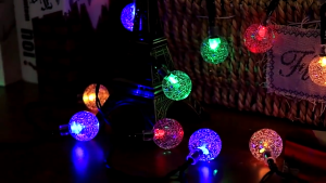 D&D XH610 Solar Bubble Ball Lights 30L Waterproof Outdoor Decor for Christmas