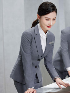 STARMAGNOLIA | Gray Business Suit Jacket for Women