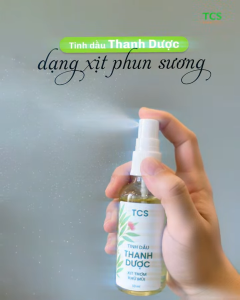 TINH DẦU THANH DƯỢC TCS Tinh dầu của sự thư giãn & an lành- Bạc hà Sả chanh Tràm và Bạch đàn chanh