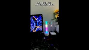 Lampu LED RGB bar Strip spectrum audio indicaror music sound control lamp /Lampu RGB Gaming Sensor Musik Bateria Cas