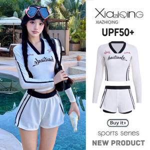 XIAZHIQING | Bộ Đồ Bơi Chống UV Tách Rời Dài Tay Quần Dài Nhanh Khô
