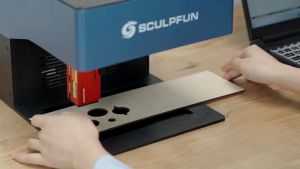 👍🏻👍🏻NERE Sculpfun iCube Pro 5W Laser Engraver Cutter with Smoke Filter Temperature Alarm 130x130mm EU