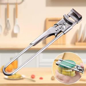 Non-slip Stainless Steel Can Opener Adjustable Bottle Opener Manual Jar & Bottle Opener Kitchen Gadgets Tools