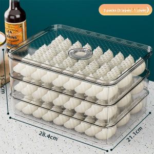 MEIZHUFU | Food-Grade Frozen Storage Box for Dumplings and Wontons