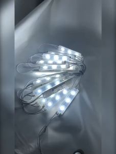 Lampu LED Strip Modul Samsung 6618 Saso 5054 Lensa 6516 12V 1.5w IP68 Reklame Facia Huruf Strip 3 Mata Putih Kuning 6617 5054