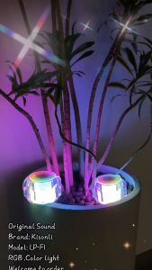 Speaker Bluetooth Kristal Kisonli LPF1 Subwoofer 3W Super Bass RGB Light - KIMISO