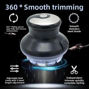 MONLEYTA | German Precision UFO Hair Clipper Cloud Fashion寸头 Home Electric Trimmer Single Hand Bald Head Cutting Tool Manleyta X0626174742