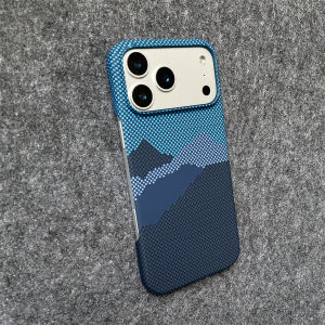 เคสโทรศัพท์แข็งคุณภาพสูงลายเคฟลาร์คาร์บอนไฟเบอร์สุดหรู สำหรับ iPhone 17 Air16 15 14 13 12 11 Pro Max ป้องกันการกระแทก