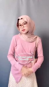 ALMA RIB TOP Atasan Rib Wanita Lengan Panjang Long Sleeve