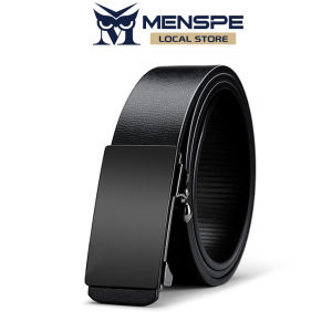 MENSPE เข็มขัดเข็มขัดอัตโนมัติหนังวัวแท้ผู้ชายเข็มขัดสำหรับผู้ชายหนังแท้เข็มขัดเอวเข็มขัดทำงานลำลองแบบไม่มีรูพรุนสำหรับเข็มขัดกางเกงยีนส์ผู้ชาย